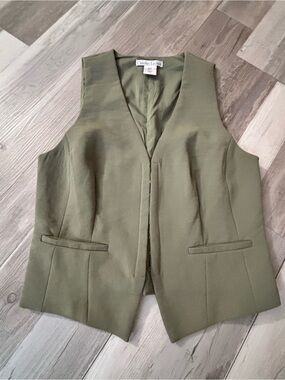 Christian Lacroix Olive Green Sleeveless Vest